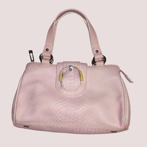 Dissona Italian Designer Pink Leather Shoulder Bag! 💖